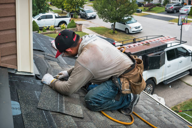 Professional Roof Installation technician working in Stanwood, MI